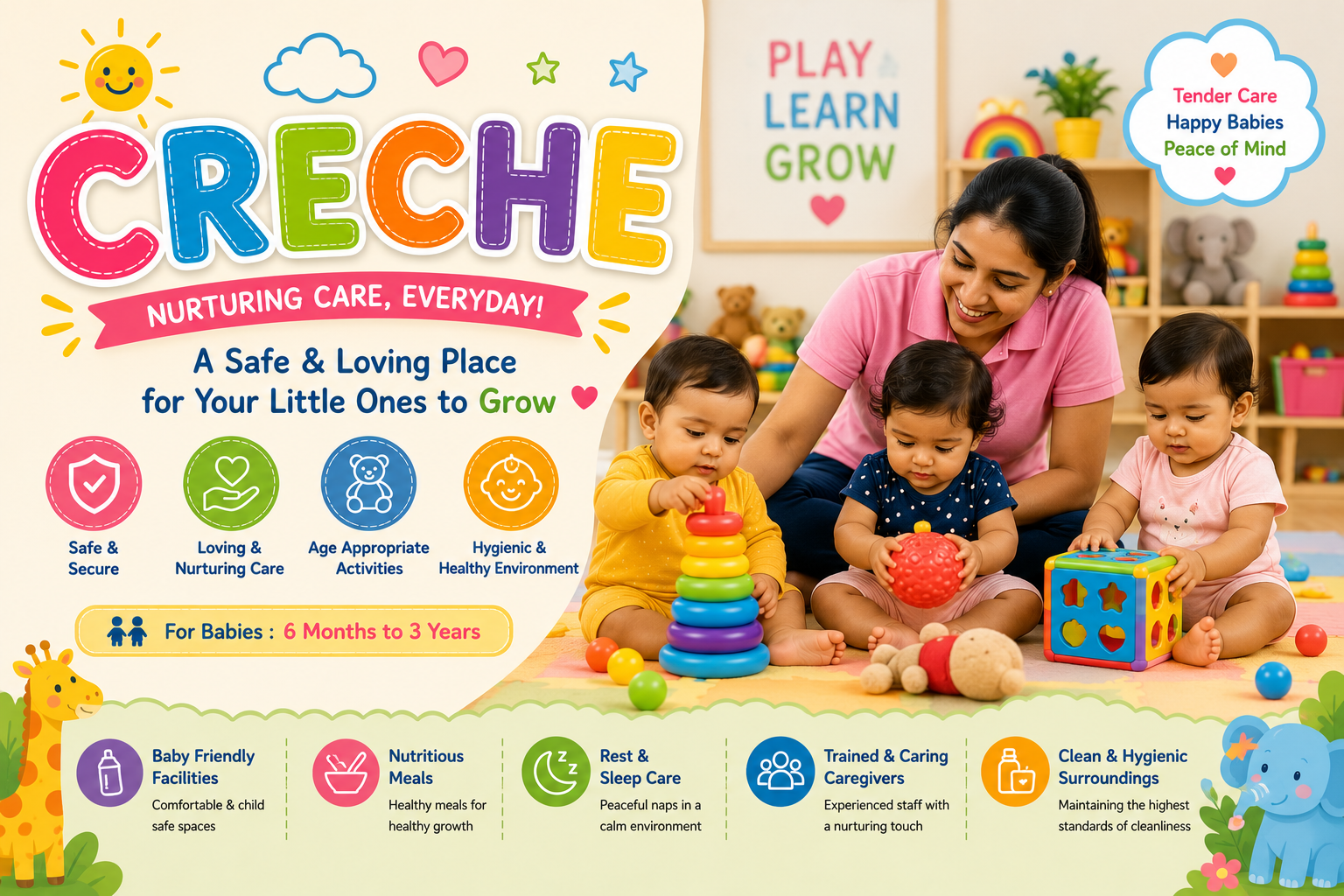 Best Creche in Bangalore – Safe & Trusted Childcare for Your Little One in Bengaluru